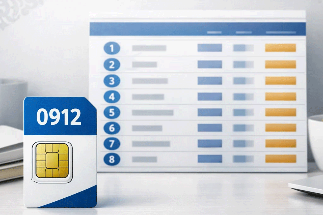قیمت سیم کارت 0912 کد 1 تا 9